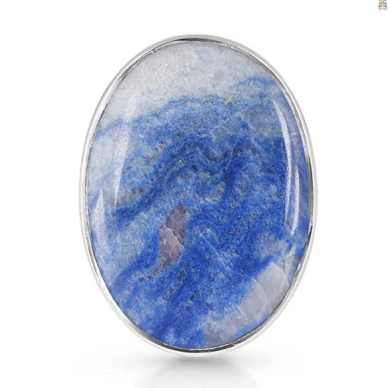 Blue Quartz Adjustable Ring-ADJ-R BQZ-2-32
