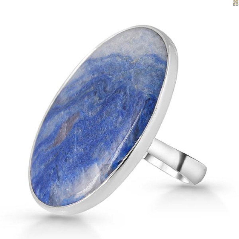 Blue Quartz Adjustable Ring-ADJ-R BQZ-2-32