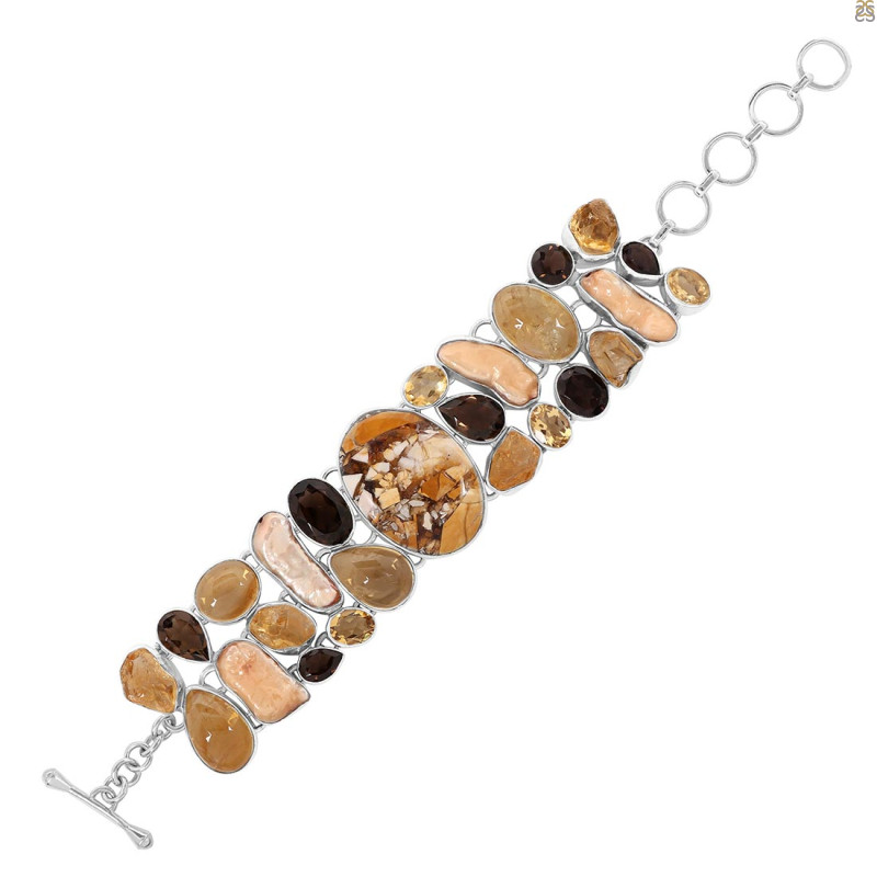 Brecciated Mookaite Bracelet-BJ BRM-11-1