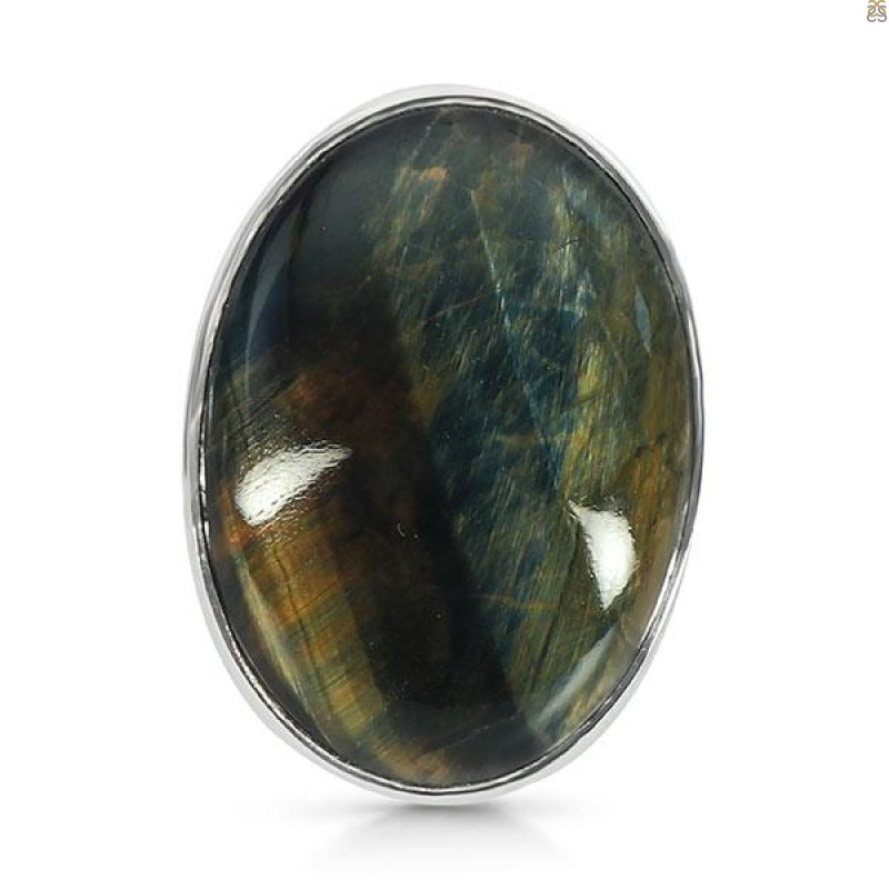 Blue Tiger Eye Adjustable Ring-ADJ-R BTE-2-64