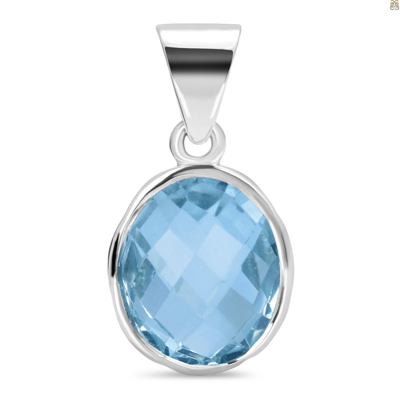Blue Topaz Pendant BTZ-1-1