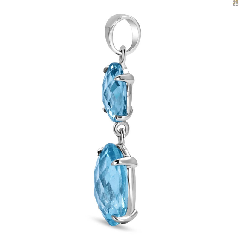 Blue Topaz Pendant BTZ-1-2