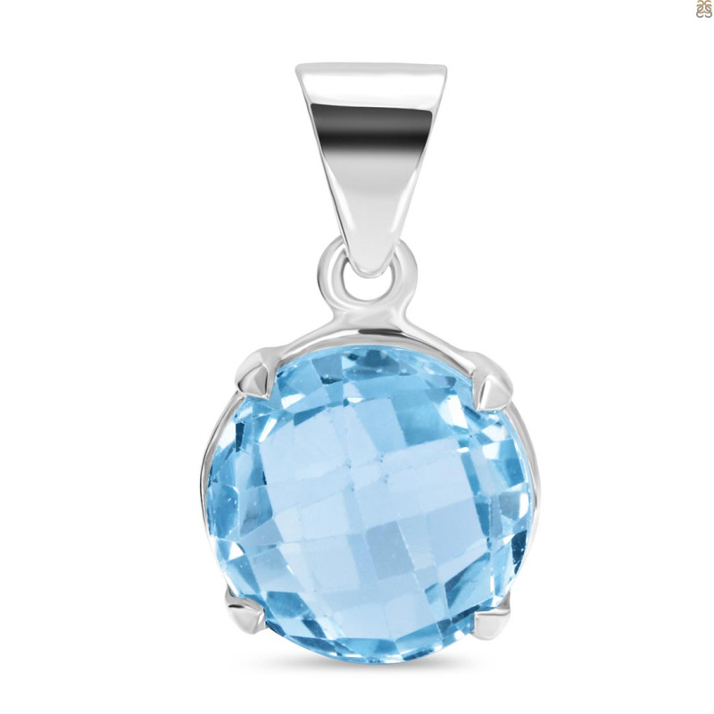 Blue Topaz Pendant BTZ-1-6