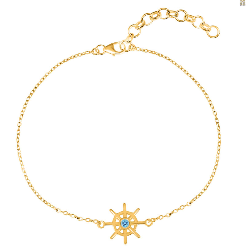 Blue Topaz Bracelet BTZ-RDAL-7