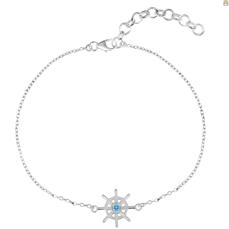Blue Topaz Bracelet BTZ-RDAL-7