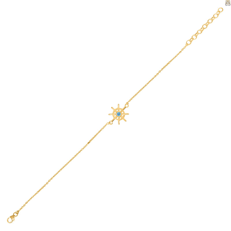 Blue Topaz Bracelet BTZ-RDAL-7