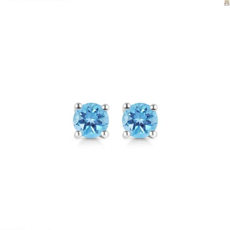 Blue Topaz Stud Earring BTZ-RDE-1321.