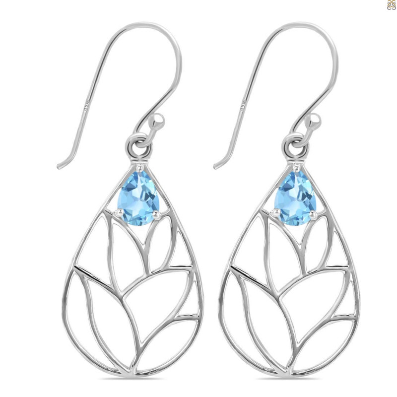 Blue Topaz Earring BTZ-RDE-68.
