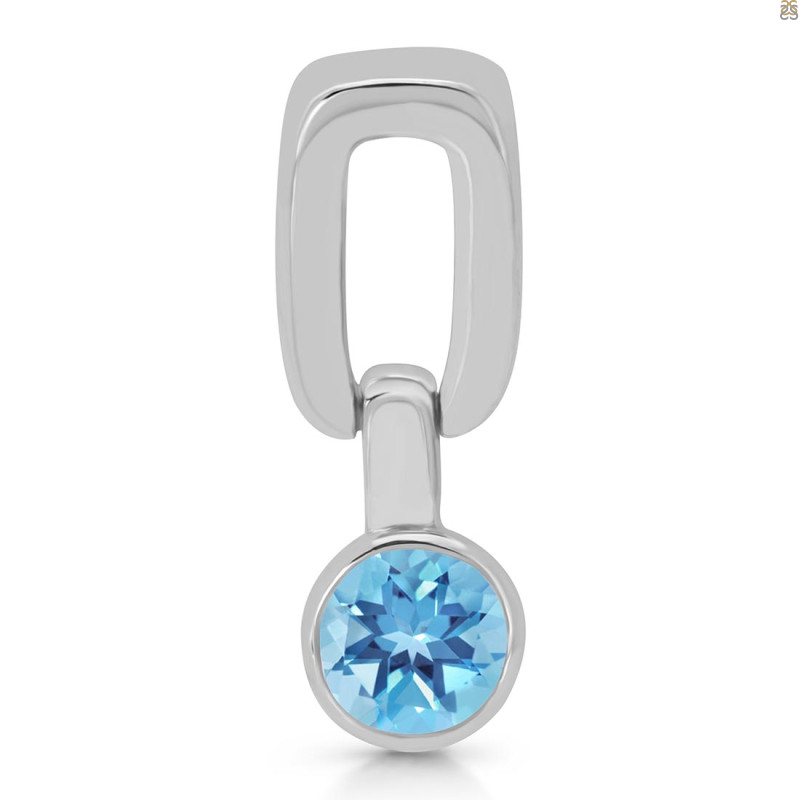 Blue Topaz Pendant BTZ-RDP-134.