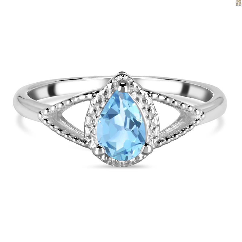 Blue Topaz Ring BTZ-RDR-11.