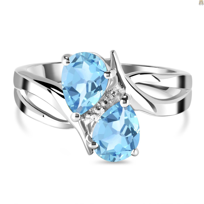 Blue Topaz Ring BTZ-RDR-12.