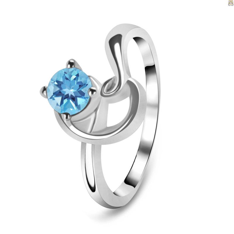 Blue Topaz Ring | Buy Sterling Silver Blue Topaz Rings at