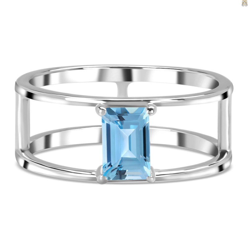 Blue Topaz Ring BTZ-RDR-1690.