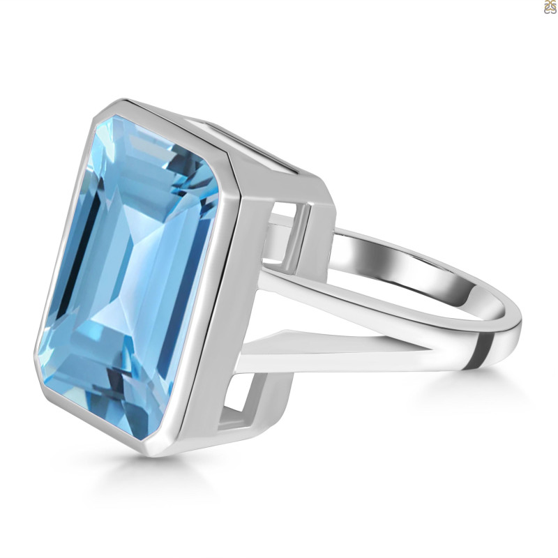 Blue Topaz Ring BTZ-RDR-1847.
