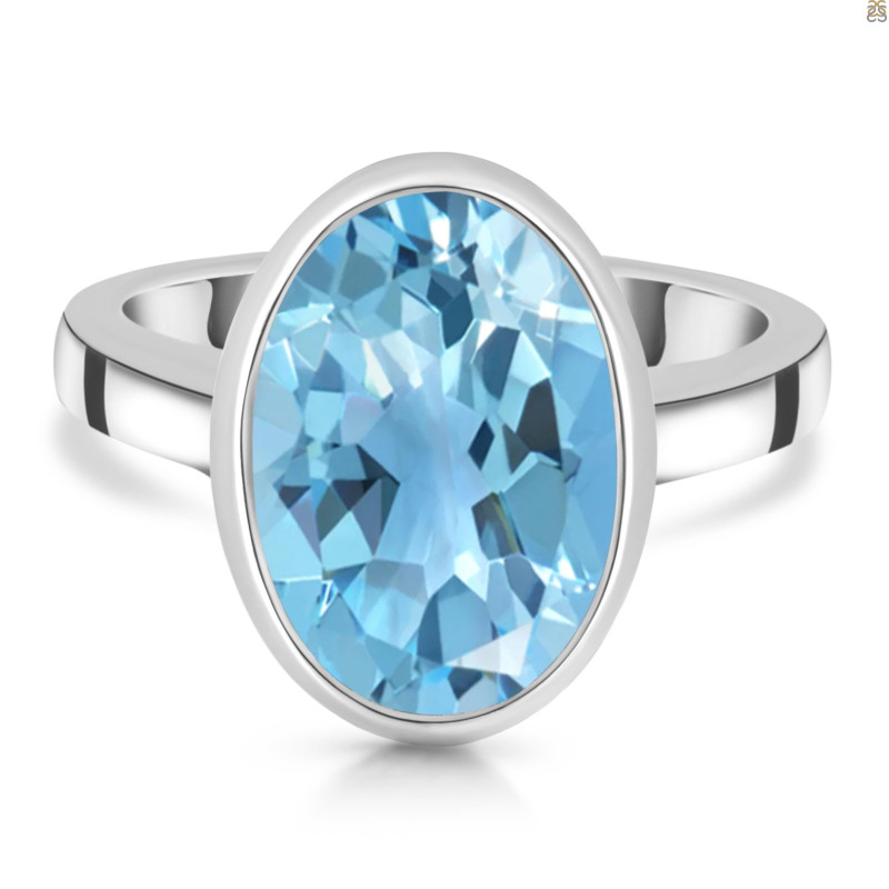 Blue Topaz Ring BTZ-RDR-1892.