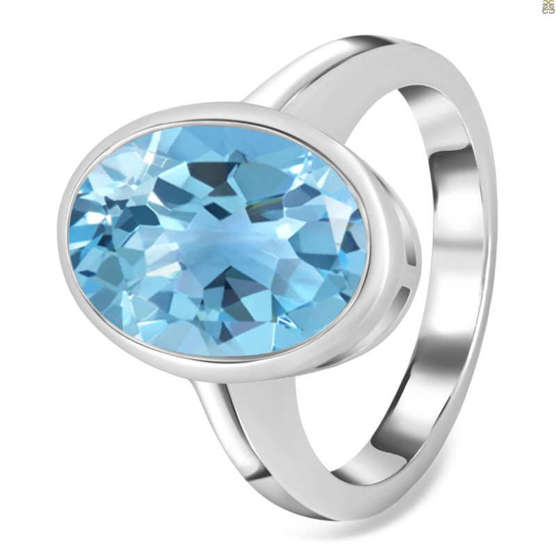 Blue Topaz Ring BTZ-RDR-1892.