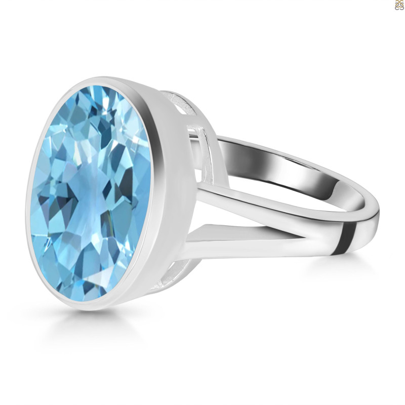 Blue Topaz Ring BTZ-RDR-1897.