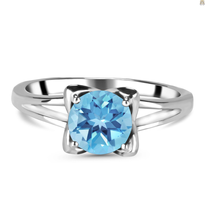 Blue Topaz Ring BTZ-RDR-19.