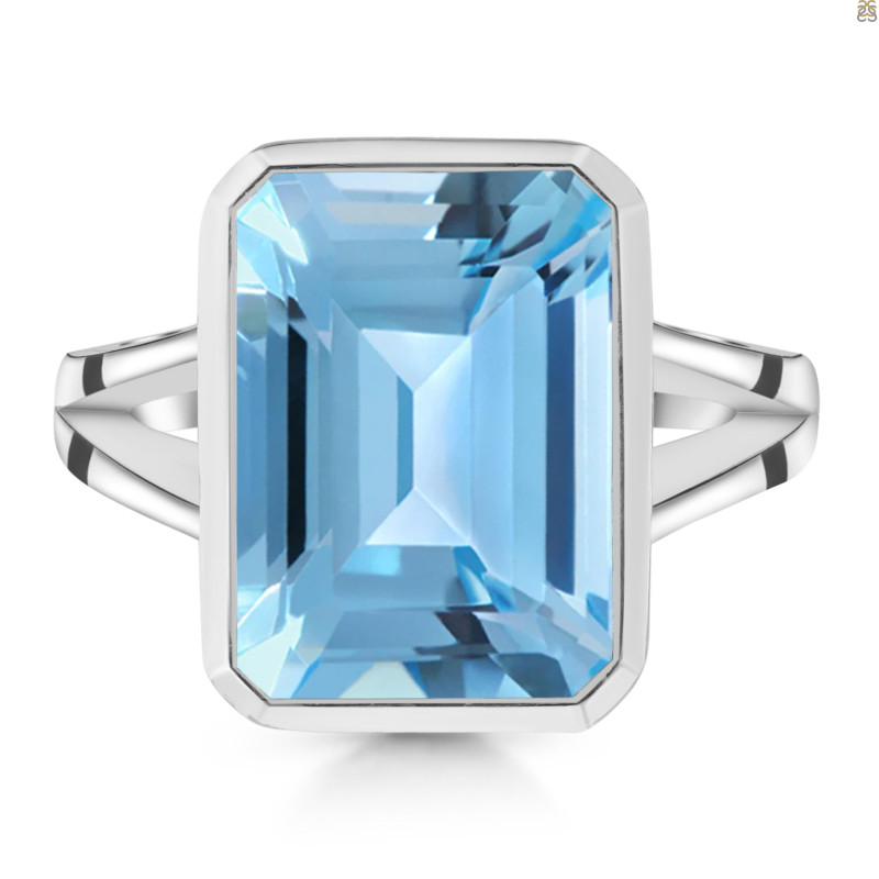 Blue Topaz Ring BTZ-RDR-1917.