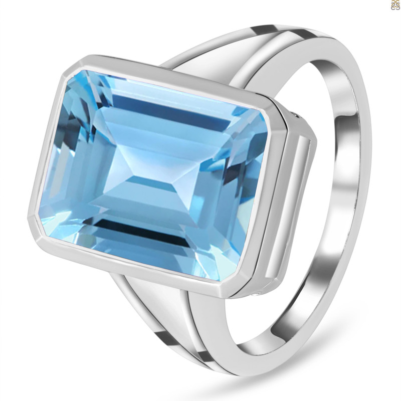 Blue Topaz Ring BTZ-RDR-1917.