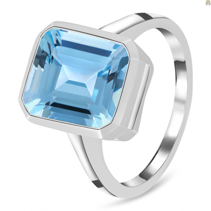 Blue Topaz Ring BTZ-RDR-1927.