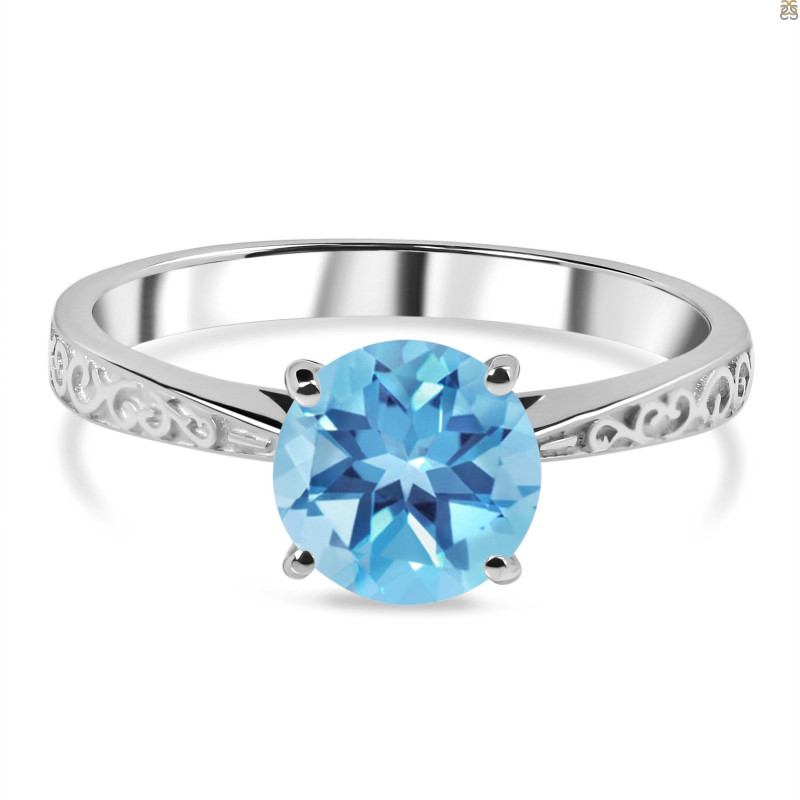 Blue Topaz Ring BTZ-RDR-1931.