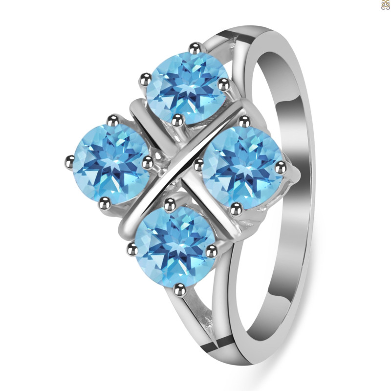 Blue Topaz Ring BTZ-RDR-2068.