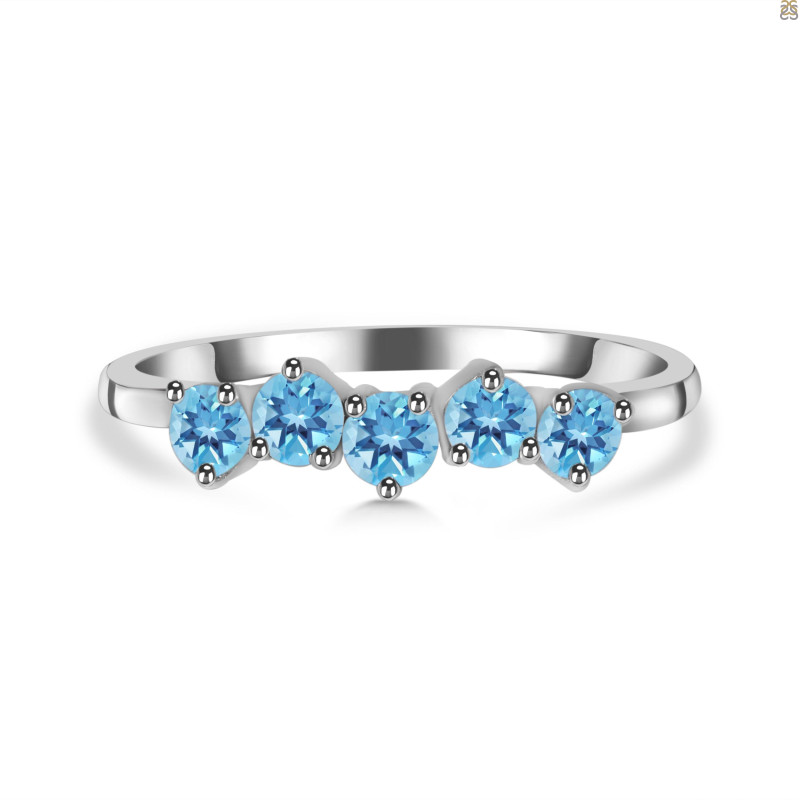 Blue Topaz Ring BTZ-RDR-2072.