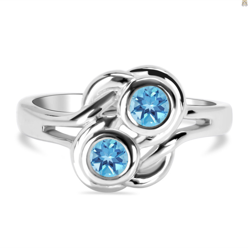Blue Topaz Ring BTZ-RDR-21.