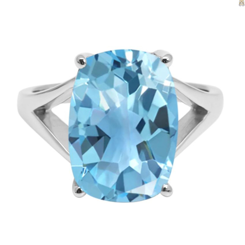 Blue Topaz Ring BTZ-RDR-2119.