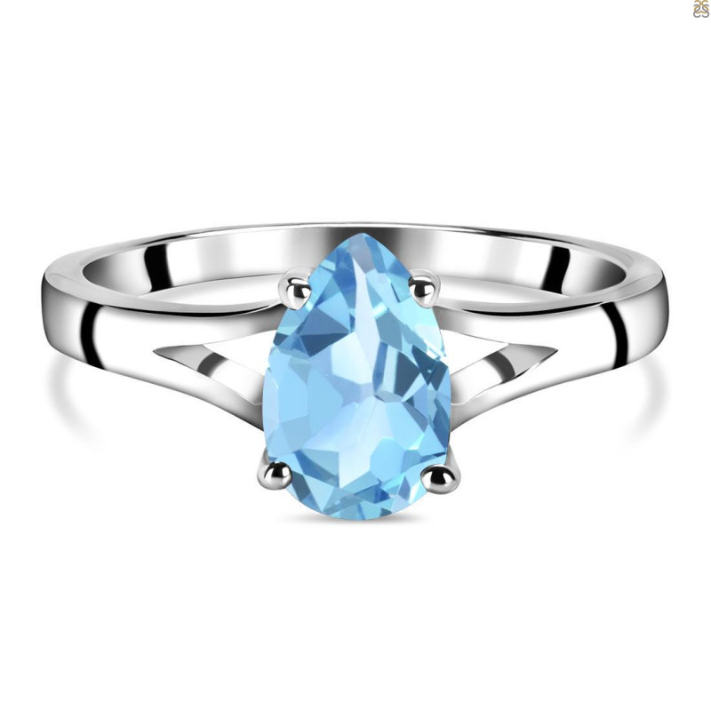 Blue Topaz Ring BTZ-RDR-2121.