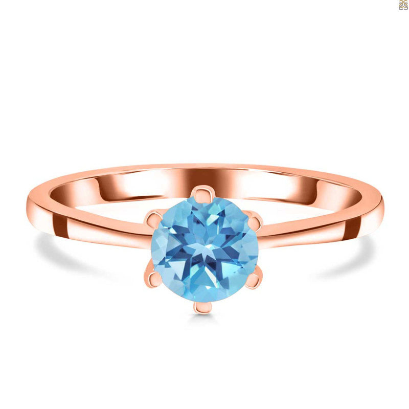 Blue Topaz Ring BTZ-RDR-2125.