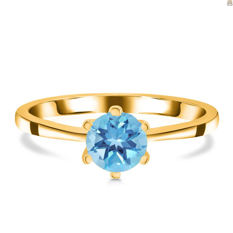 Blue Topaz Ring BTZ-RDR-2125.
