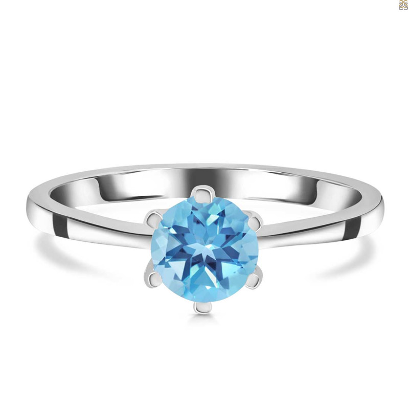 Blue Topaz Ring BTZ-RDR-2125.