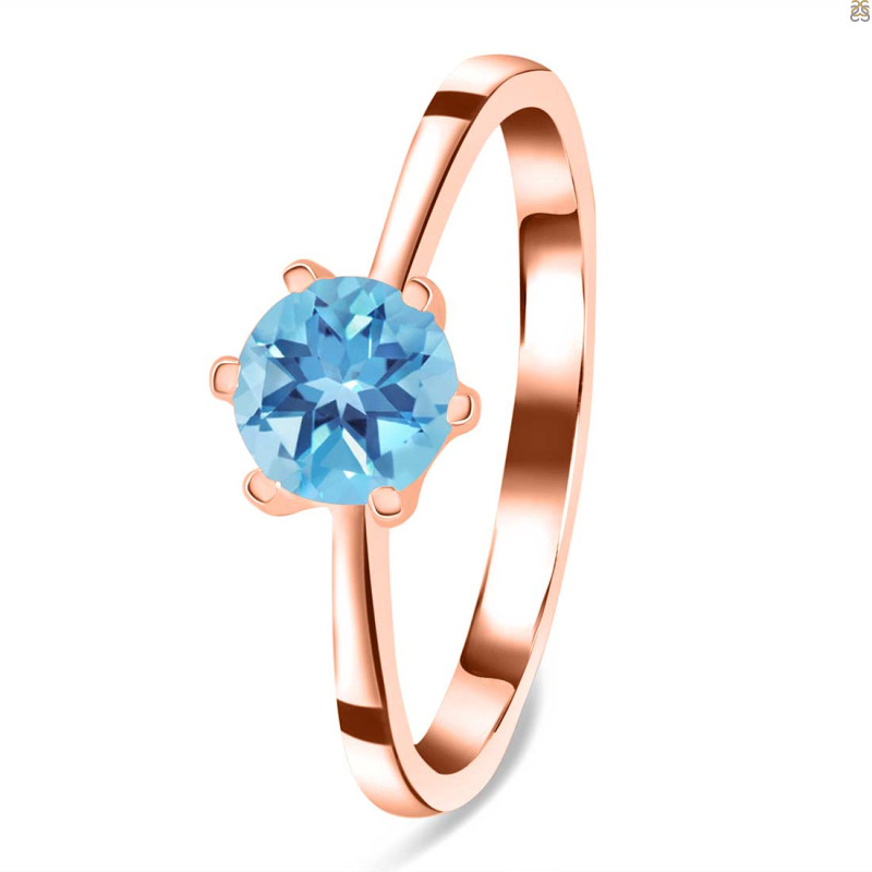 Blue Topaz Ring BTZ-RDR-2125.