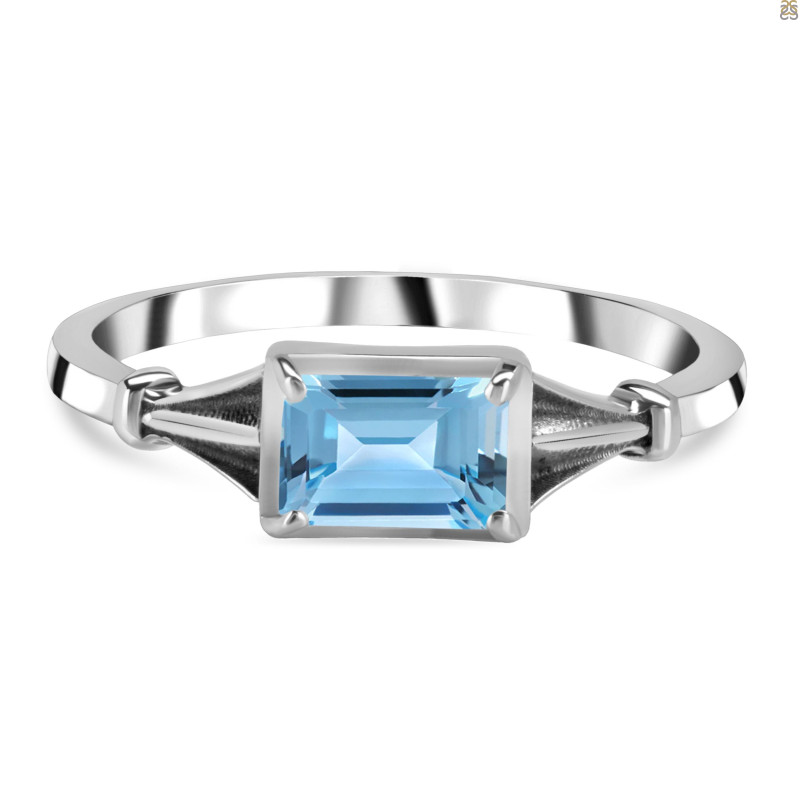 Blue Topaz Ring BTZ-RDR-2287.