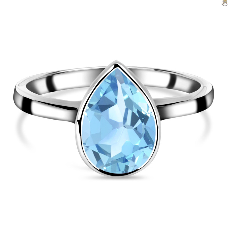 Blue Topaz Ring BTZ-RDR-2369.