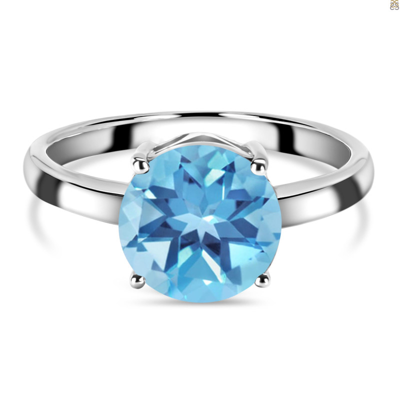 Blue Topaz Ring BTZ-RDR-2370.