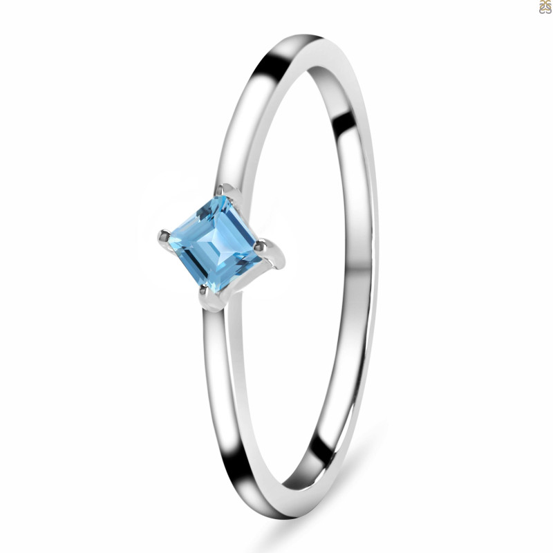 Blue Topaz Ring BTZ-RDR-2461.