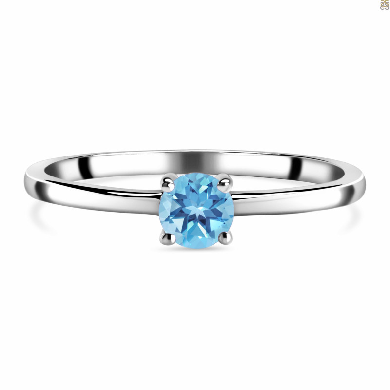 Blue Topaz Ring BTZ-RDR-2462.
