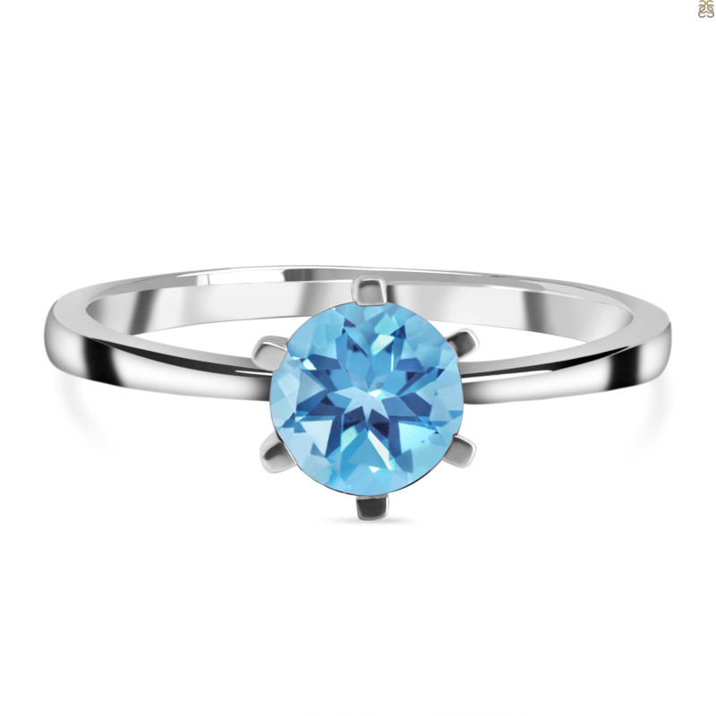 Blue Topaz Ring BTZ-RDR-2463.
