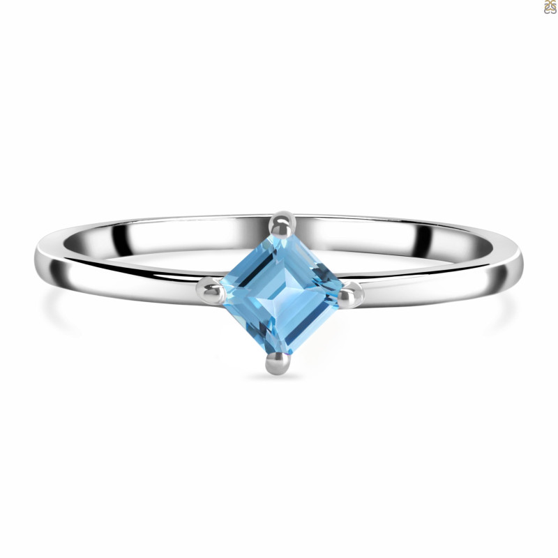 Blue Topaz Ring BTZ-RDR-2464.