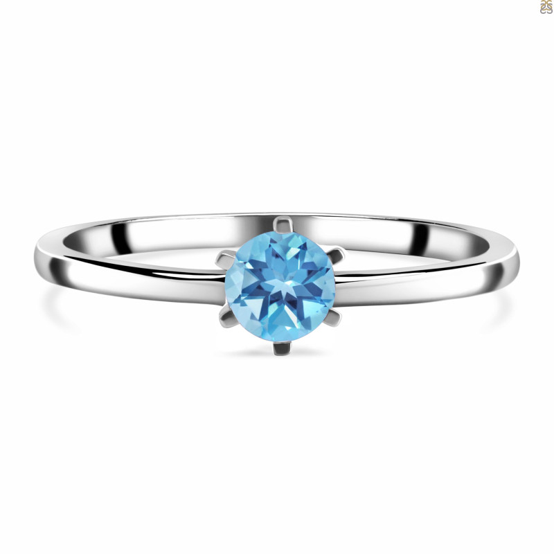 Blue Topaz Ring BTZ-RDR-2465.