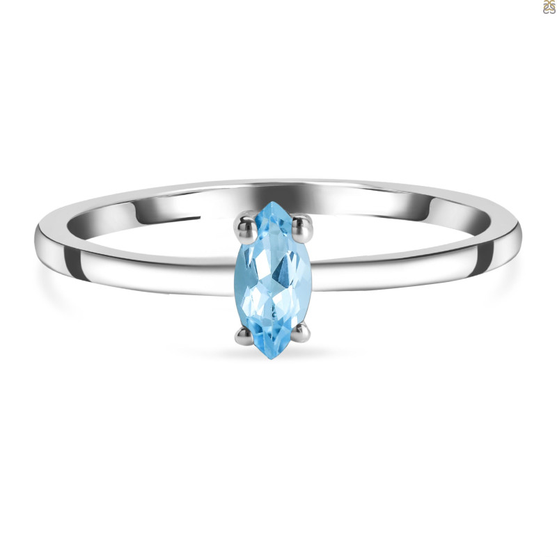 Blue Topaz Ring BTZ-RDR-2468.