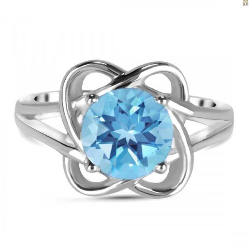 Blue Topaz Ring BTZ-RDR-25.