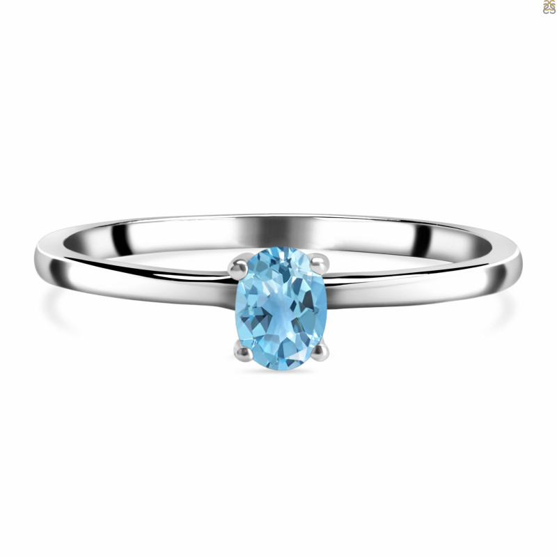 Blue Topaz Ring BTZ-RDR-2507.