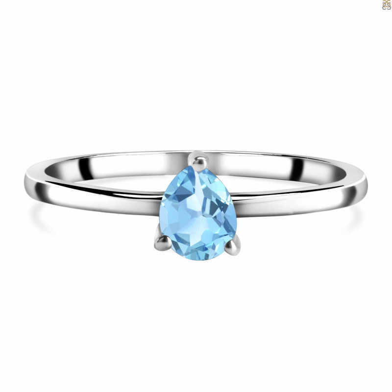 Blue Topaz Ring BTZ-RDR-2509.
