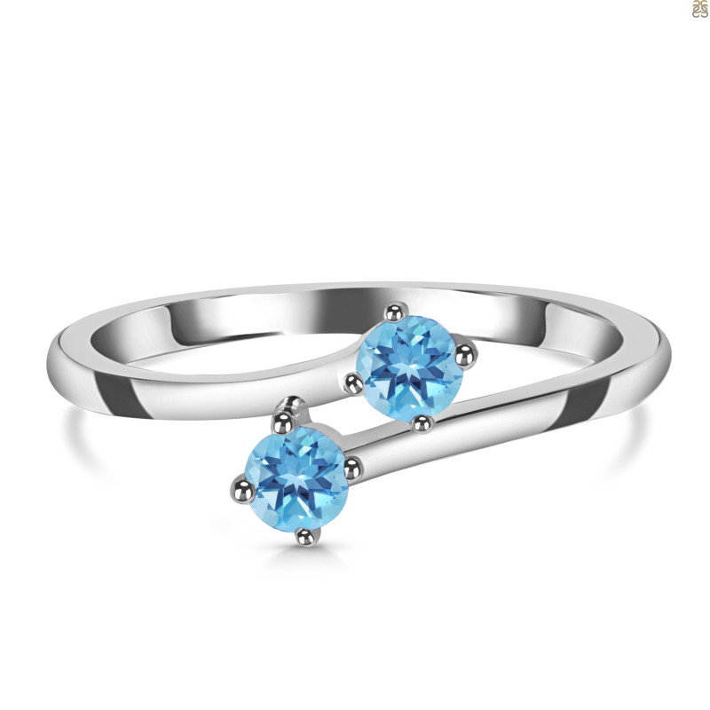 Blue Topaz Ring BTZ-RDR-2531.