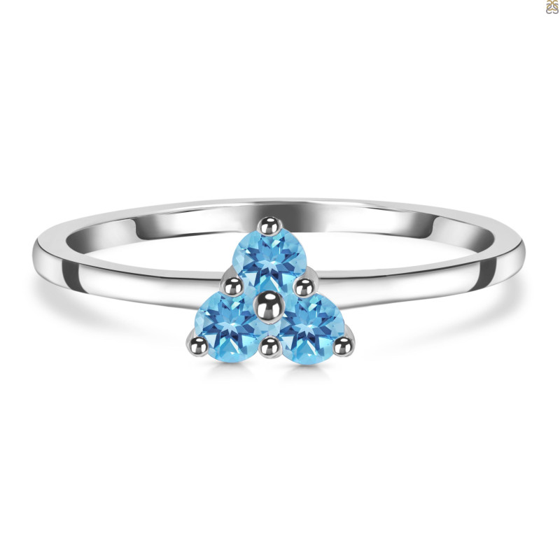 Blue Topaz Ring BTZ-RDR-2536.