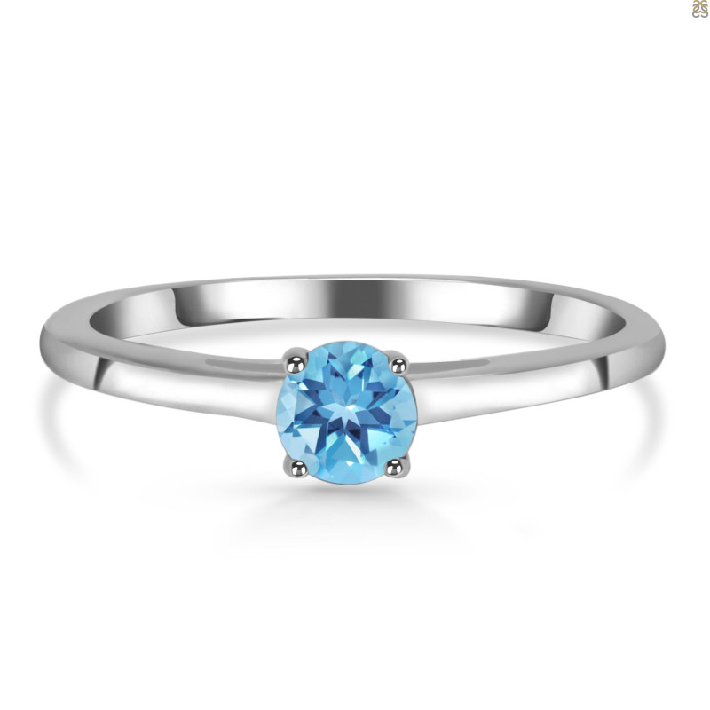 Blue Topaz Ring BTZ-RDR-2539.